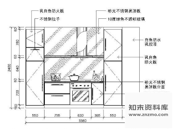 图块/节点12个厨房立面图