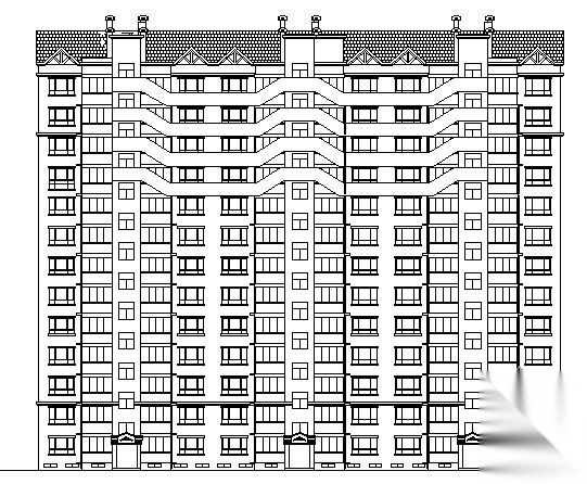 某十三层住宅楼建筑结构施工图