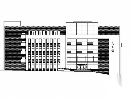 [湖南]某学院五层实训楼建筑施工图