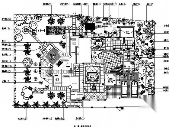 别墅庭院景观工程完整施工图
