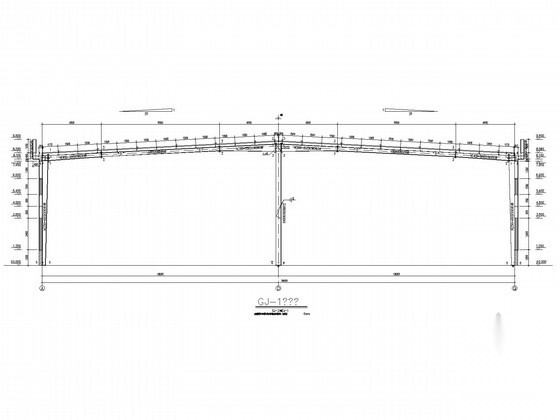 带女儿墙36米门式刚架厂房结构施工图