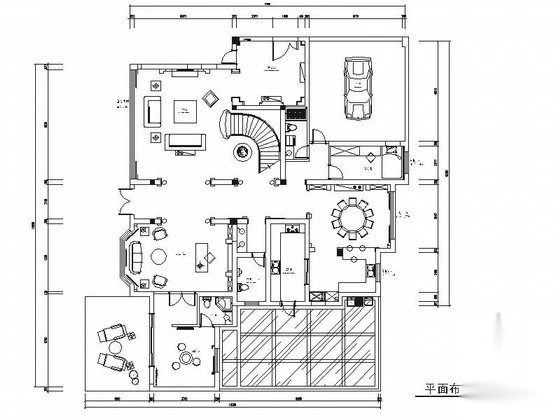 [江苏]法式古典奢华温馨简约独栋别墅室内装修施工图（...