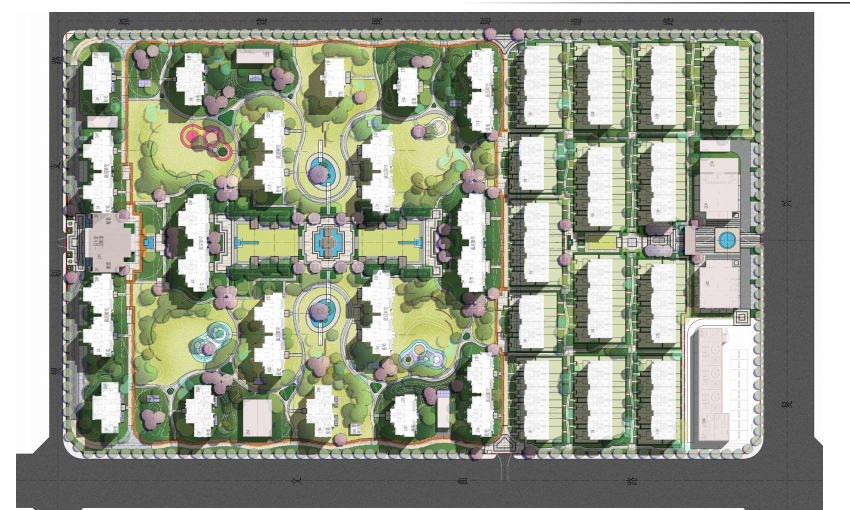 合肥金茂湾居住区景观方案+cad+psd