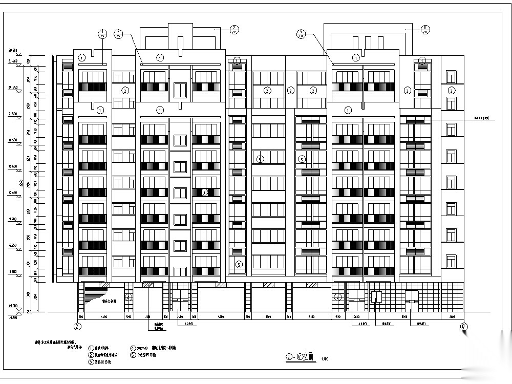 3套现代高层商住综合楼建筑设计方案施工图