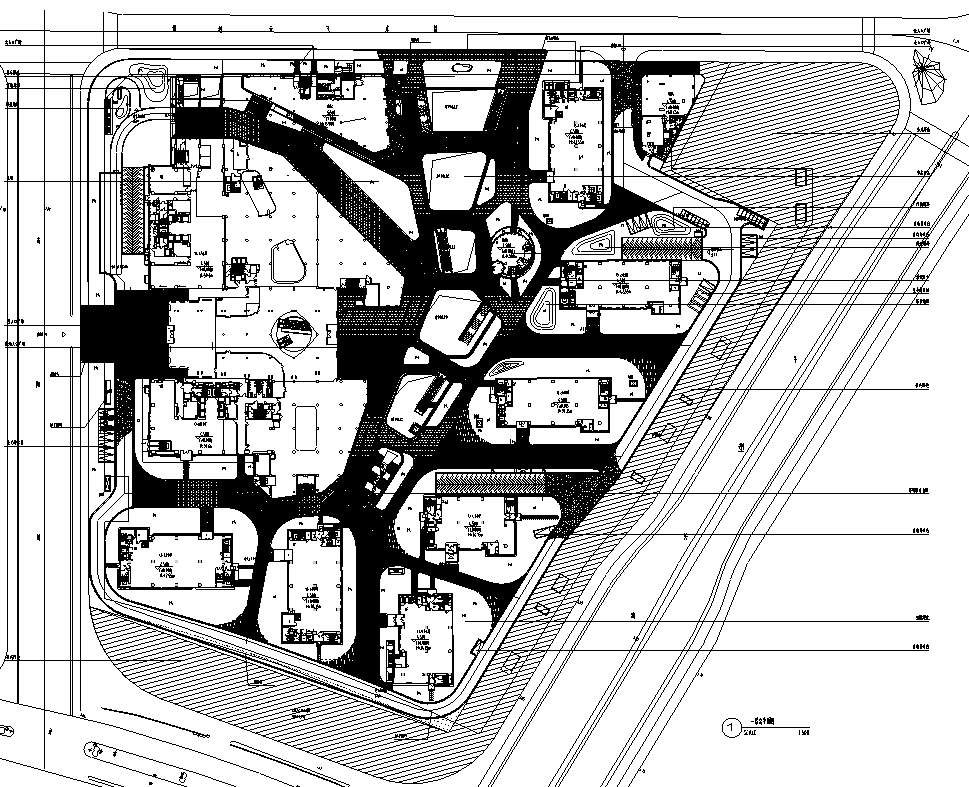 [上海]核心区商办地块景观设计全套施工图