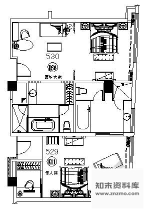 施工图某酒店客房装修