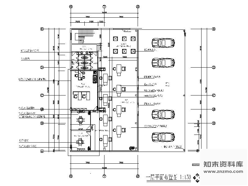 施工图浙江奥迪4S店室内装饰施工图