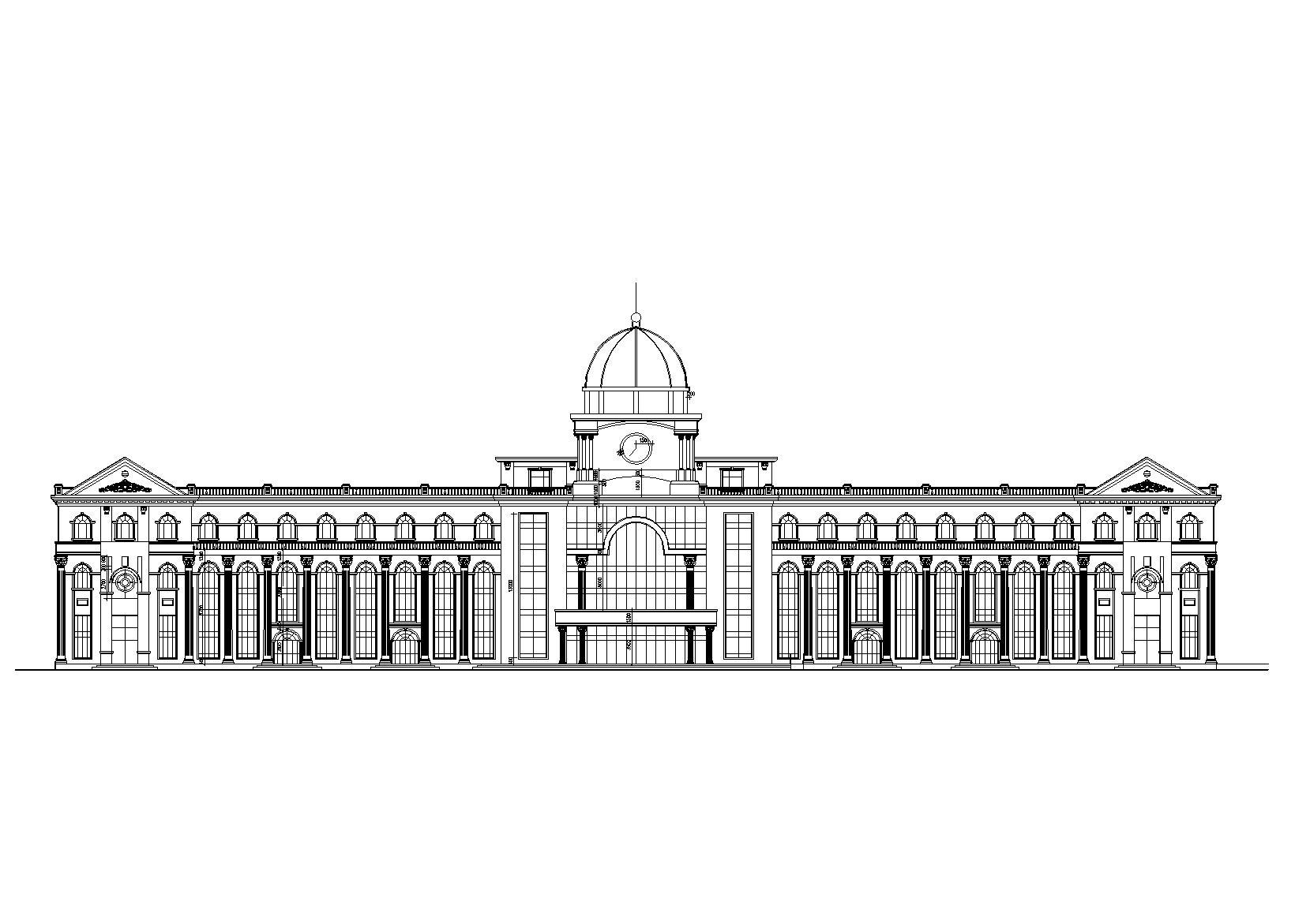 [天津]大港客运站设计建筑施工图_CAD