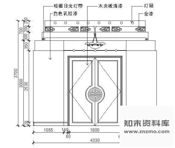 图块/节点餐厅包间立面