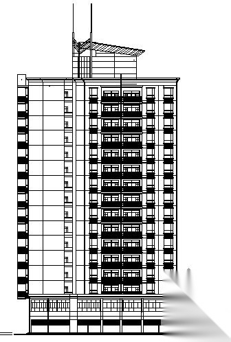 某十五层商住楼建筑扩初图