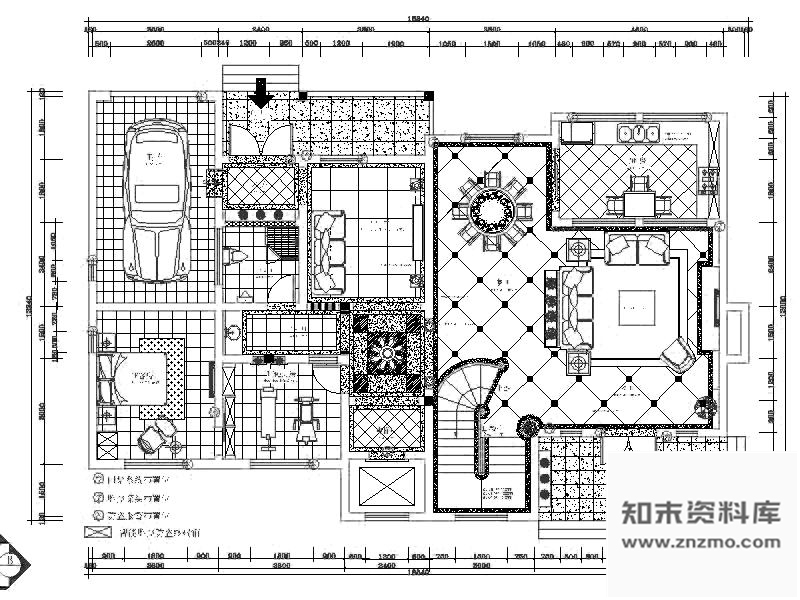 图块/节点别墅平面图