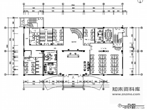 施工图江苏三层科技公司办公楼室内装修图