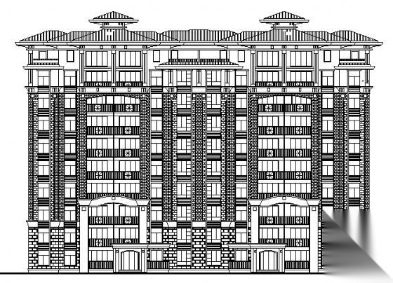 合肥市某九层住宅楼建筑施工图