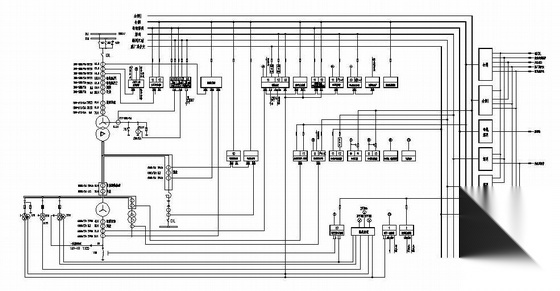 2.5万电厂电气主接线图纸