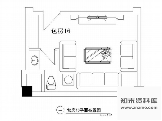 施工图某欧式娱乐会所包房16装修图