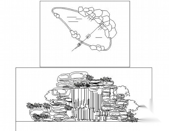 假山水池施工详图