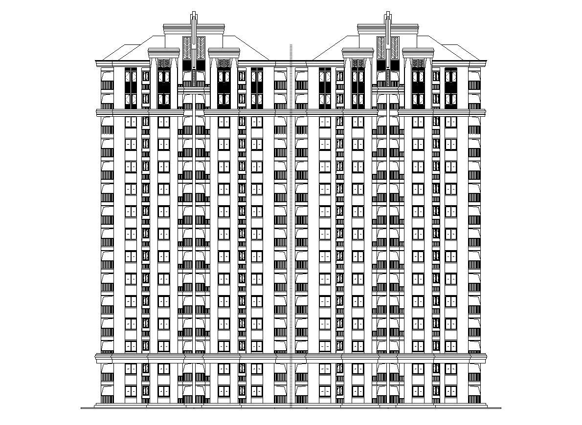 [上海]新凯家园块住宅工程方案施工图（CAD）