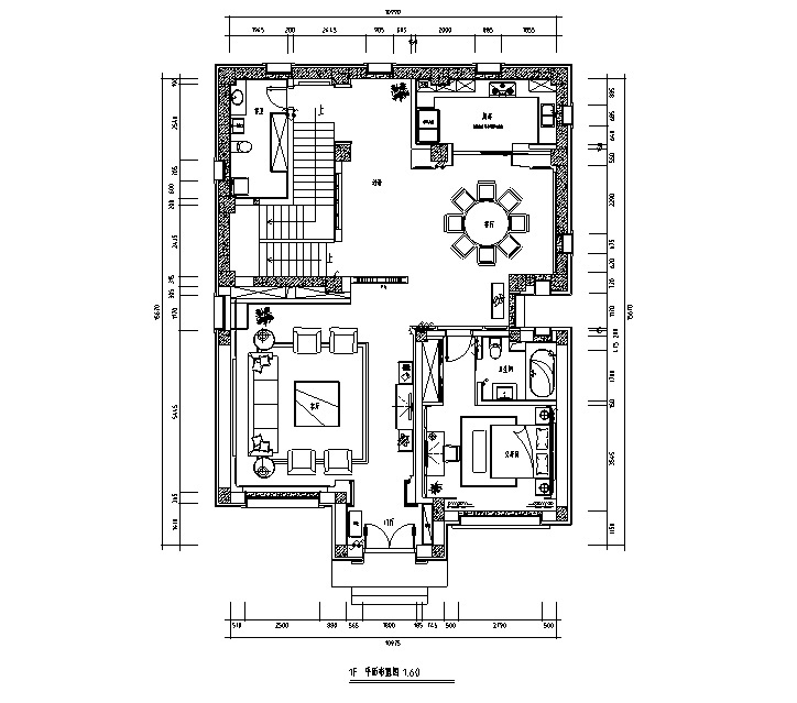 新中式风格三层别墅设计施工图（附效果图）