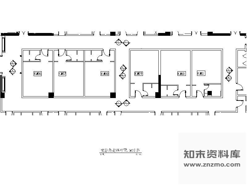 施工图成都某酒店夜总会公共走道装修图