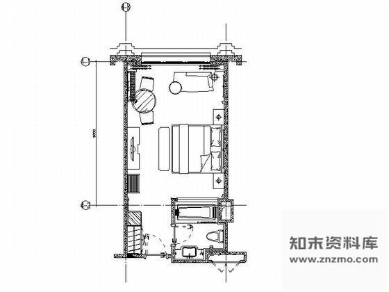 施工图河北某大酒店A2型客房装修图