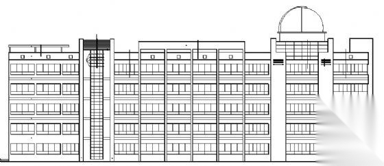 某五层学校建筑设计图