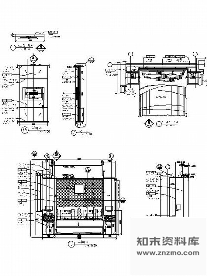 图块/节点酒店标准房床头详图