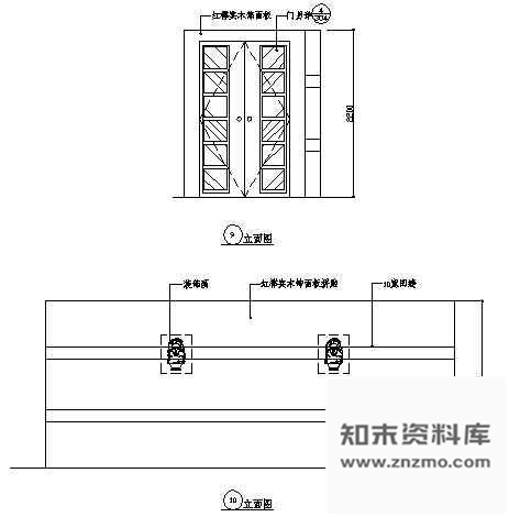 图块/节点棋牌室立面图3