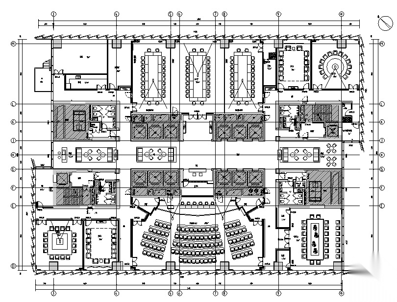 [广东]南山开发集团大厦办公空间设计施工图（附效果图+...