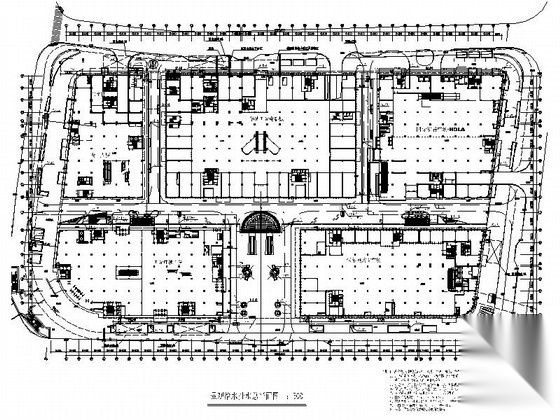 [上海]大型核心建筑旗舰商业广场装修设计CAD施工图