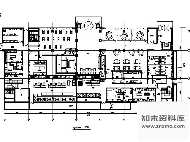 施工图北京知名澳门豆捞店施工图含效果