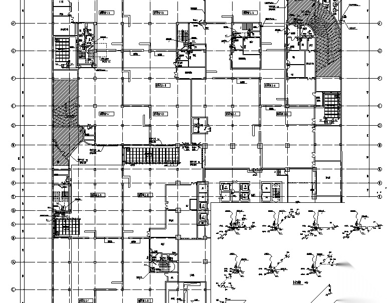 南通国贸商业建筑给排水系统施工图（CAD）