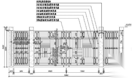 消防车道铁门节点图纸 局部景观