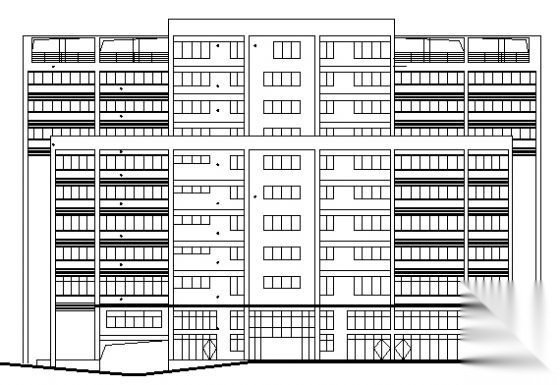 琶洲某九层大厦建筑设计施工图