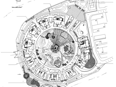 [浙江]温州居住区建筑景观全套CAD施工图（含结构，暖...