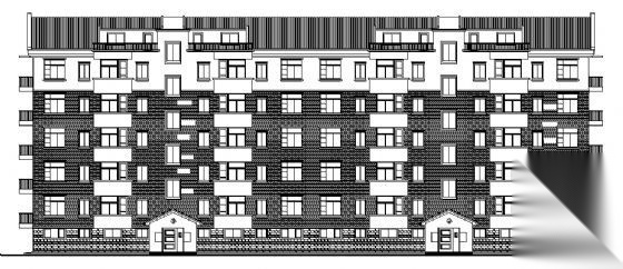 群星花园小区住宅楼建筑施工图