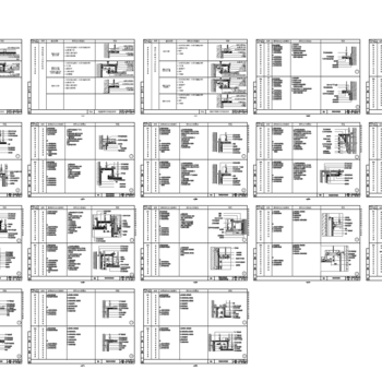 吊顶各种细节做法 CAD节点大样详图