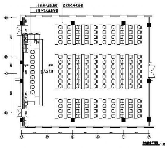 施工图某会议室装修图