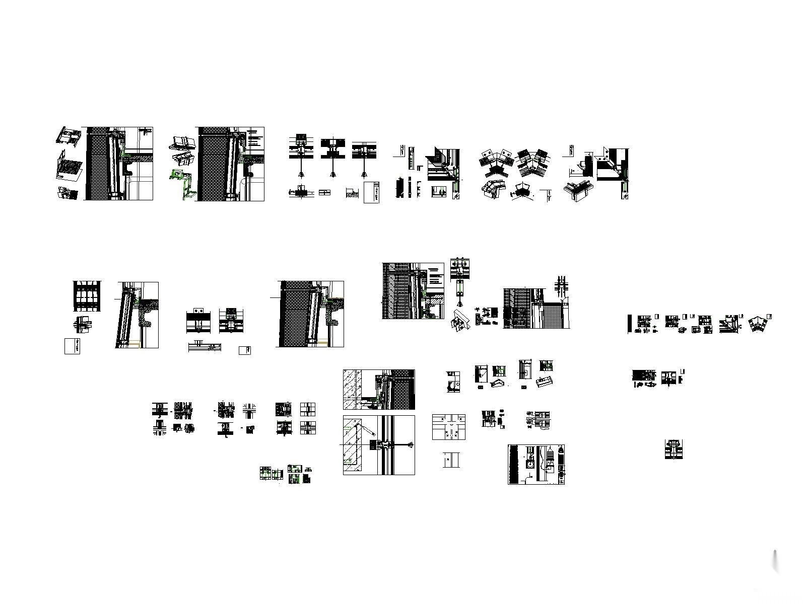 [北京]某地标建筑幕墙-玻璃翼节点图 建筑通用节点