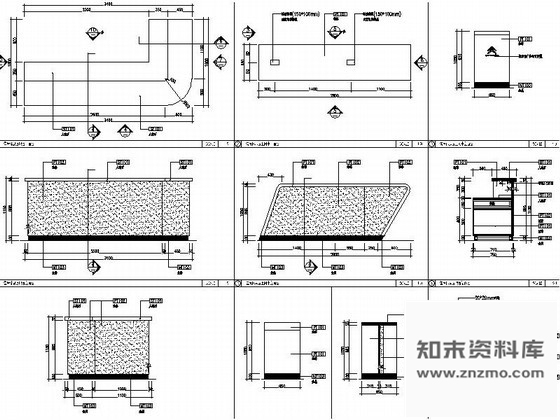 图块/节点售后休息上网办公台详图