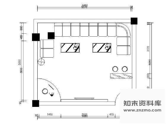 图块/节点31㎡包房立面图