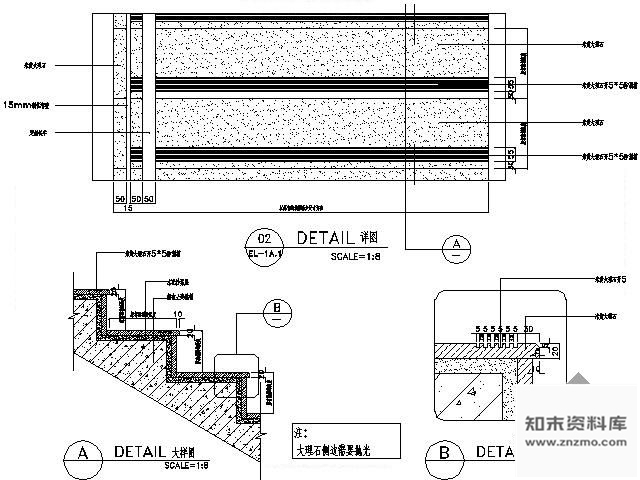 图块/节点KTV大厅楼梯详图