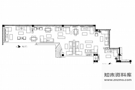 施工图福建家居体验馆内部沙发展示店内施工图