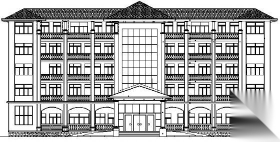 海南某五层办公楼建筑施工图纸