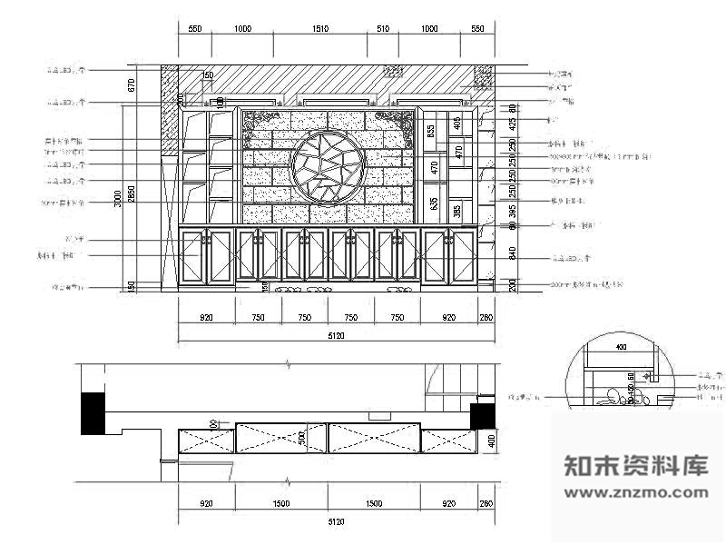 图块/节点玄关立面图