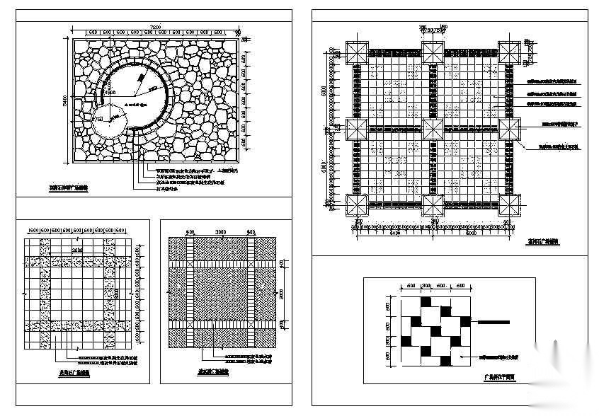 硬质景观CAD施工图集 局部景观
