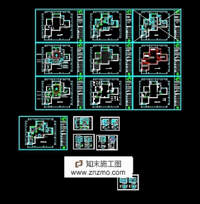 一套简单的的施工图+一张效果图