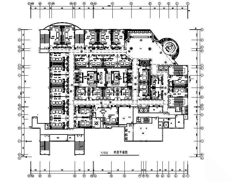 欧式风格会所KTV空间设计施工图（附效果图）