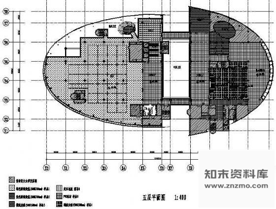 施工图天津某图书馆装修图