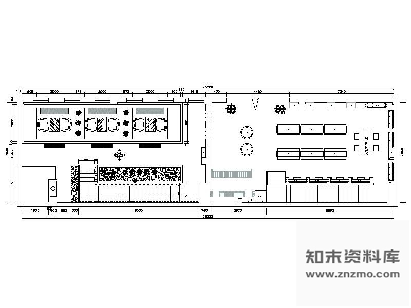 施工图某茗茶馆私房菜室内装修图