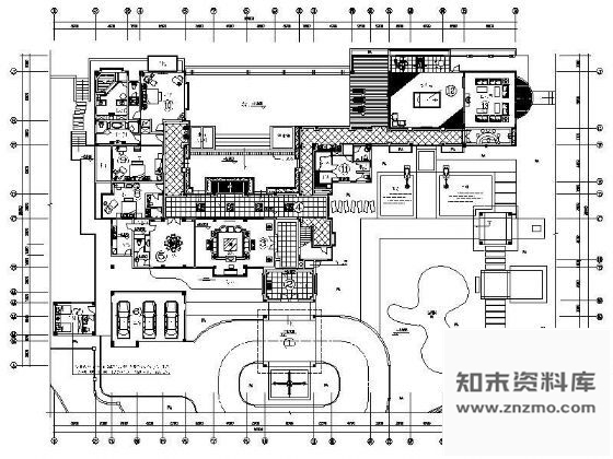 图块/节点国际富豪别墅区装修平面图